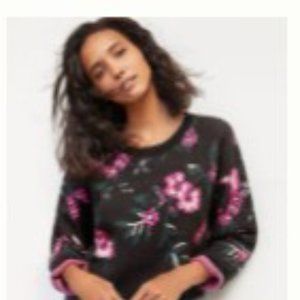 Maeve/Anthro navy / floral sweater